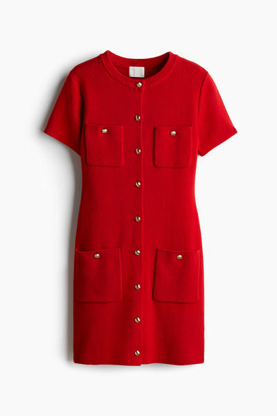 Ribbed Knit Dress