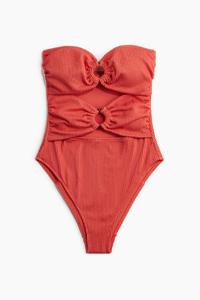 Bandeau swimsuit padded