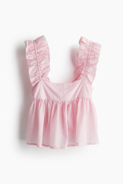 Ruffled peplum top