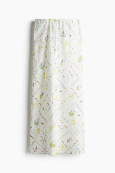 Maxi skirt with tie
