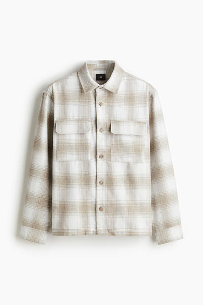 Flannel regular-fit overshirt