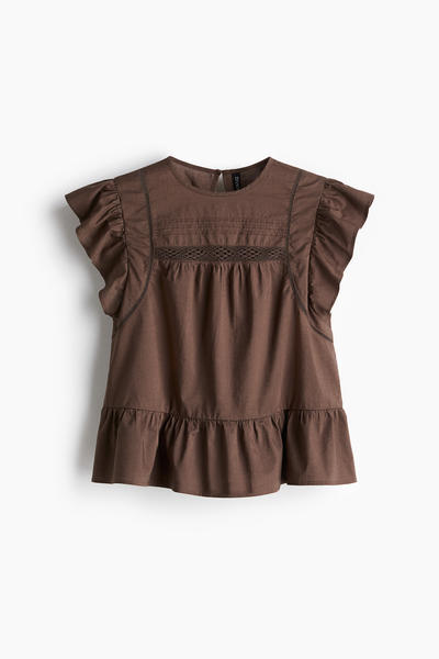 Peplum lace blouse
