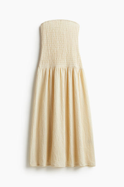 Bandeau gathered dress