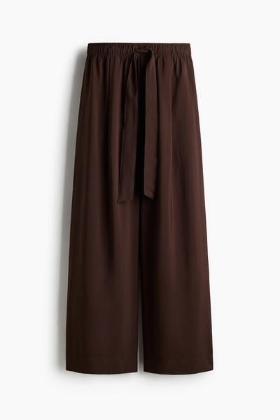 Wide belt trousers
