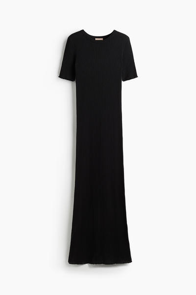 Rib T‑shirt dress
