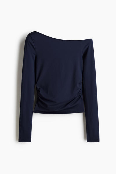 Draped One Shoulder Top