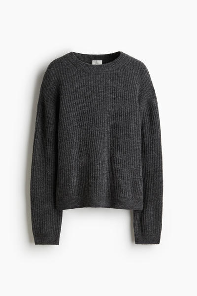 Rib knit sweater