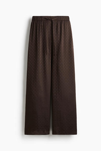 Wide patterned trousers