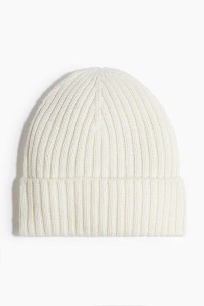 Rib knit beanie