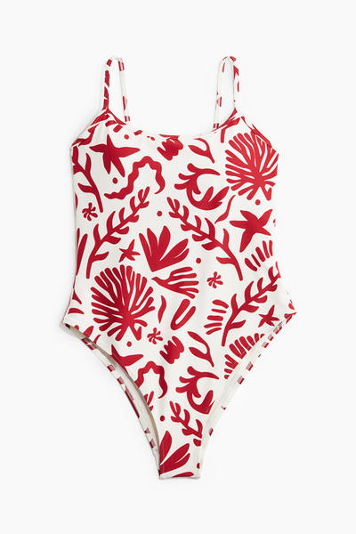 Padded high-leg swimsuit