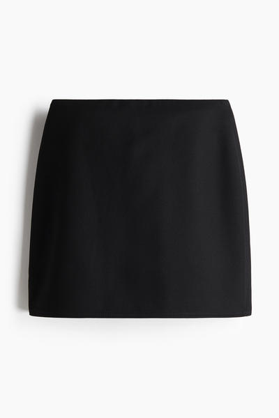 Black mini skirt