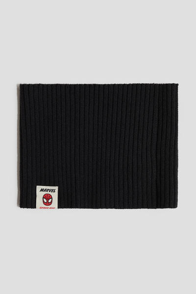 Rib knit tube scarf
