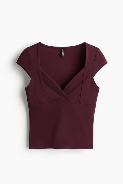 Top with wing sleeves