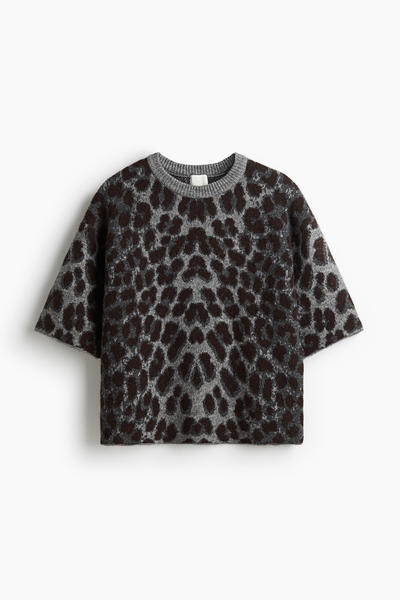 Boxy jacquard sweater