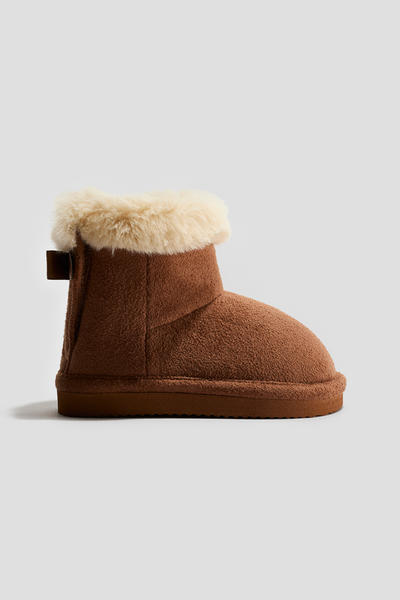 Faux-fur lined ankle boots