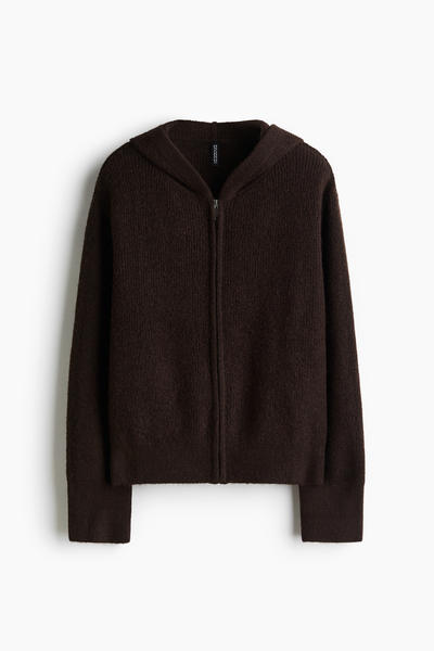 Hooded Zip Cardigan