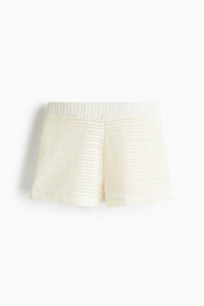 Pointelle-knit Shorts