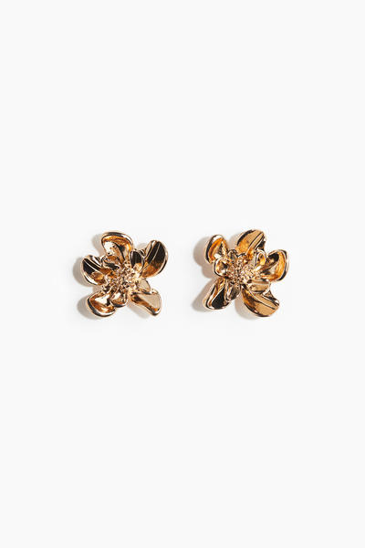 Flower stud earrings