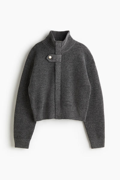 Zip-up cardigan
