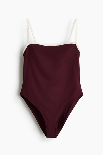 Padded high leg swimsuit