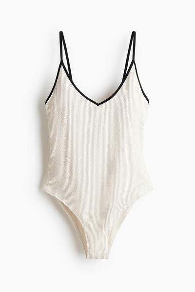 High-leg padded swimsuit