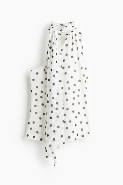 One-Shoulder Mesh Top