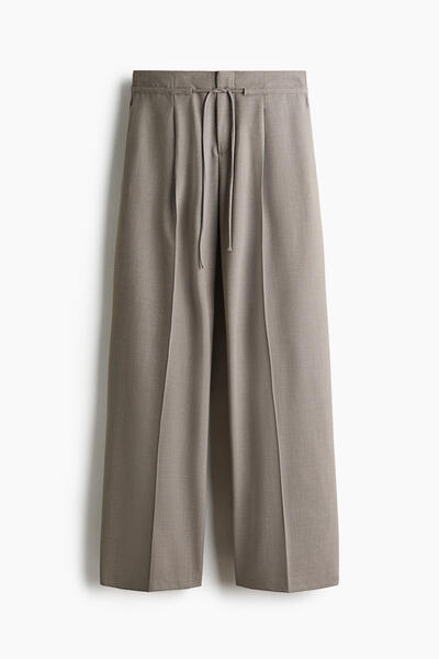 Styled trousers with drawstring