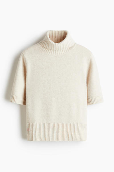 Knitted Turtleneck Top