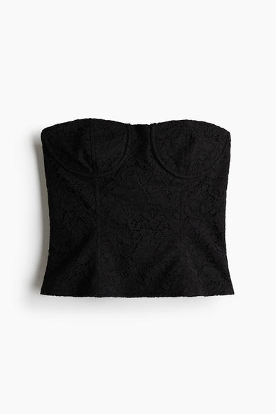 Lace bustier top