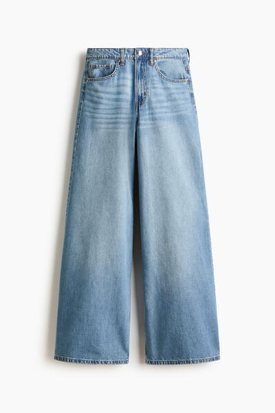 Wide high-waist jeans