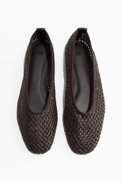 Braided ballet flats