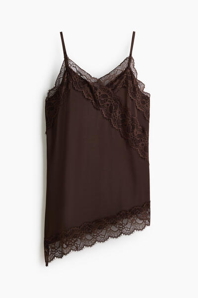 Jersey top with lace