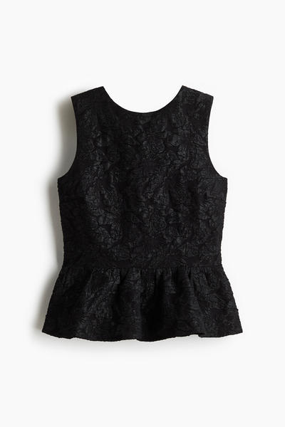 Bow Peplum Blouse