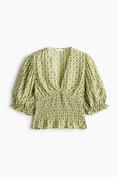 Smocked Waist Blouse