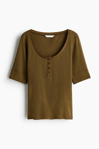 Ribbed cotton top
