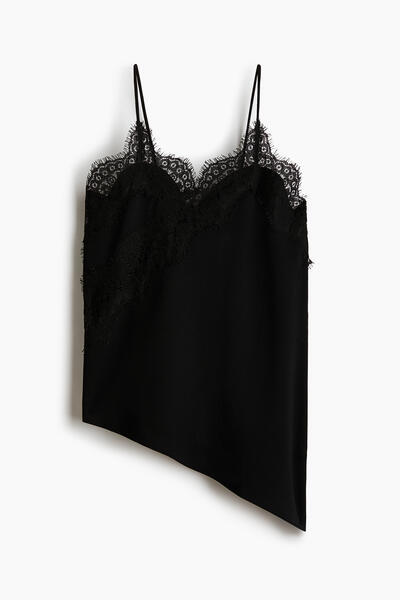 Lace trim cami top