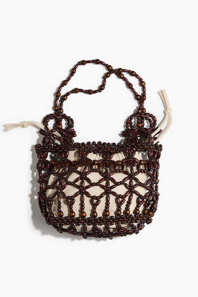 Beaded shoulder bag