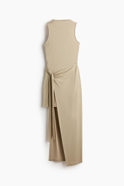 Ribbed Panel Dress