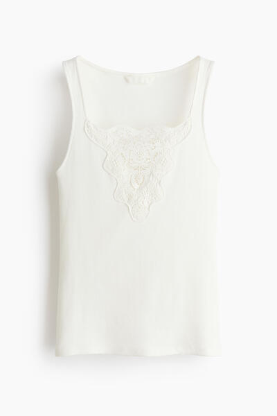 Lace detail top