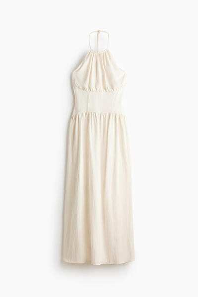 Ruffled Halterneck Dress