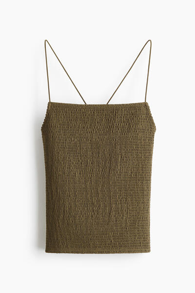 Smocked strappy top