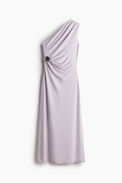 Ruched One Shoulder Dress