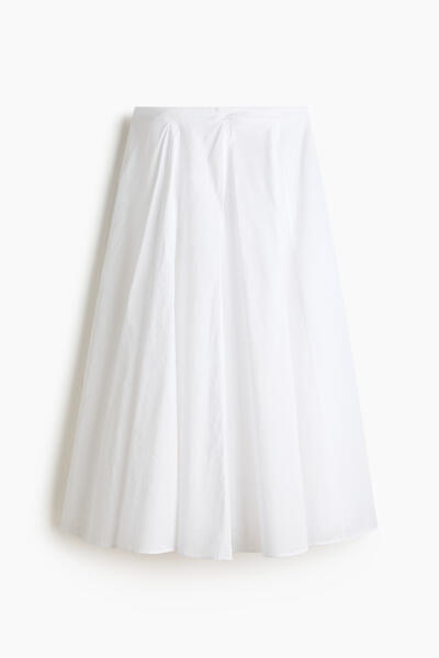 Pleated Cotton Skirt