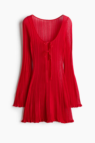 Rib knit beach dress
