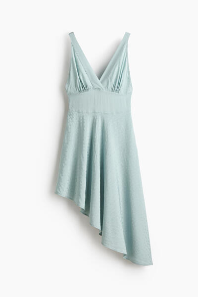 Asymmetric Jacquard Dress