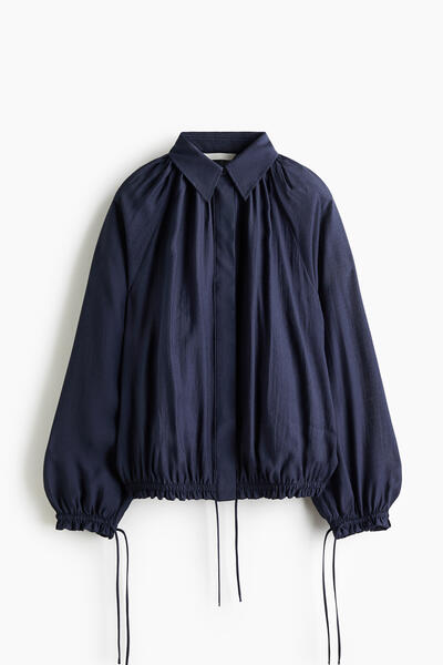 Oversized Drawstring Shirt