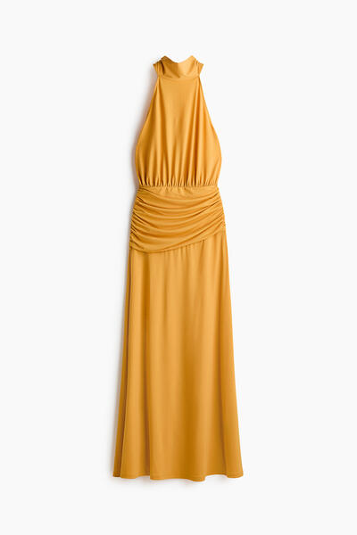 Draped halterneck dress