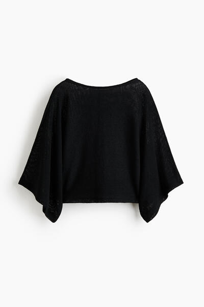 Cape Sleeve Knit Sweater