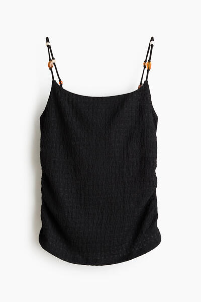 Strap top with pearls
