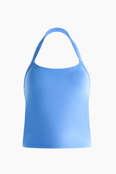 Halterneck training tank top